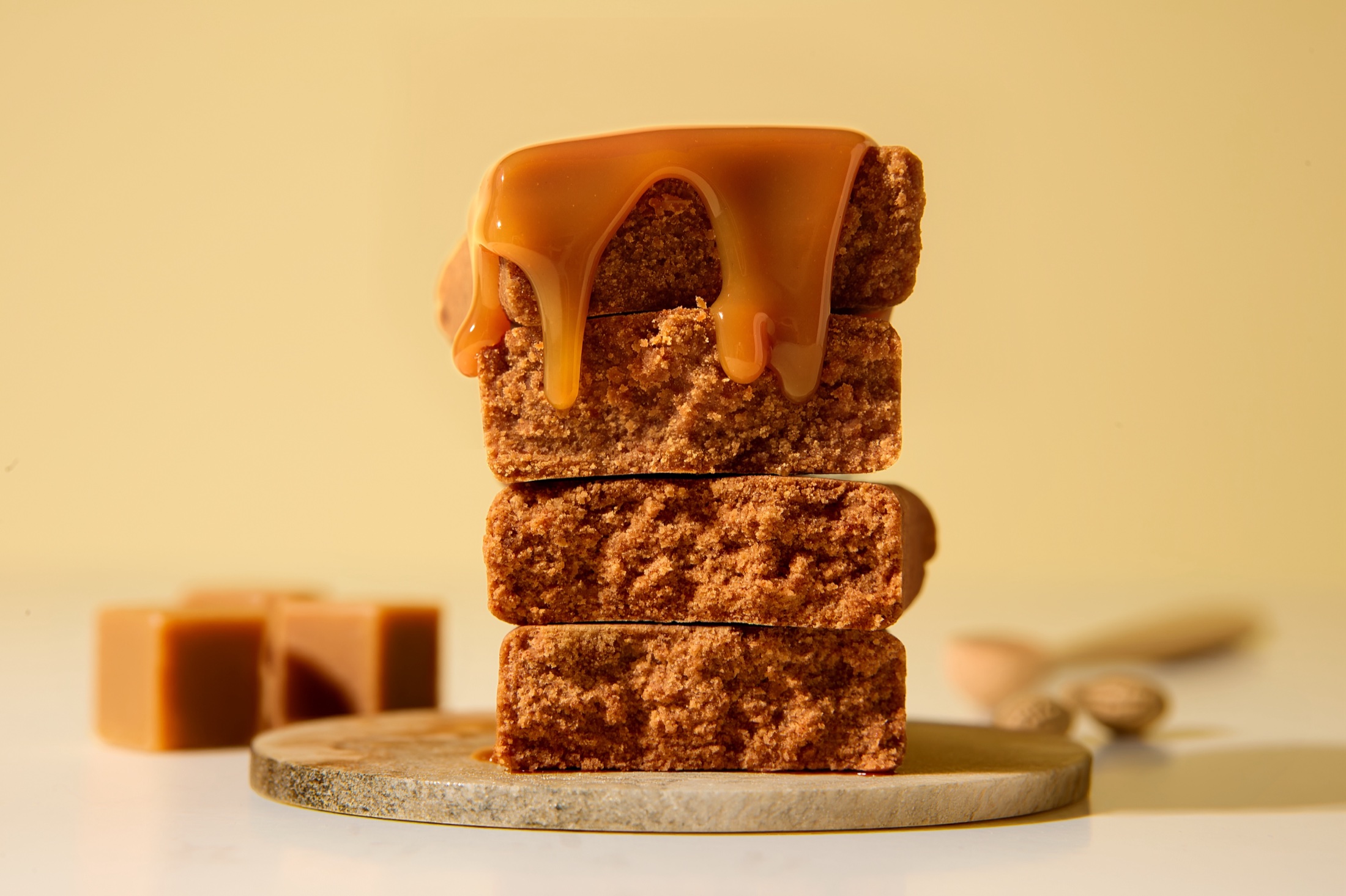 Rawyal raw snack close-up detail for packaged food photography