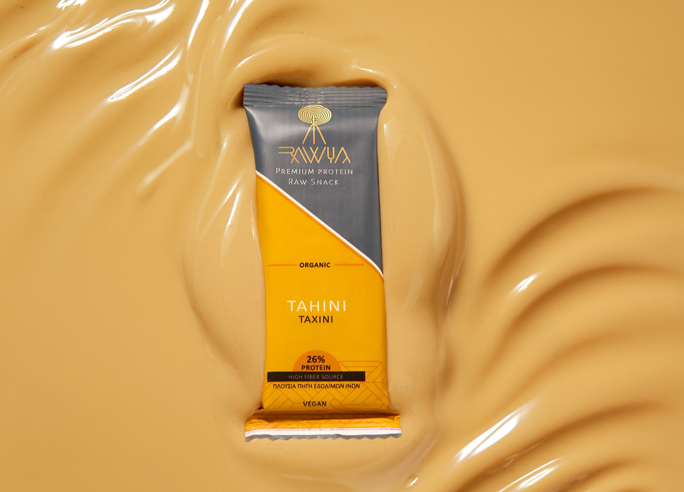 Rawyal tahini product texture photographed for food brand content